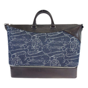 Other Berluti Leather/Denim Viaggio 2way Boston Bag  Denim Travel Bag デニム